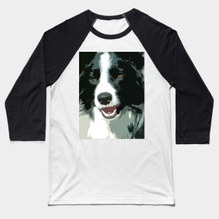 Border Collie Dog Baseball T-Shirt